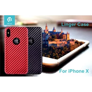 Devia Apple iPhone X LINGER kotelo punainen