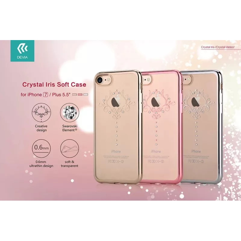 Devia Crystal Iris pehmeä kuori Samsung Galaxy S8 Plus - musta