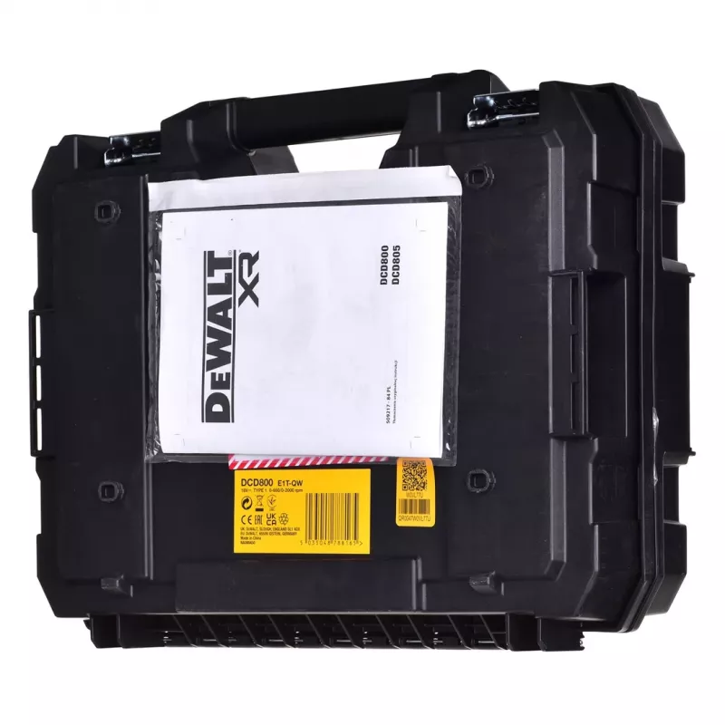 DEWALT 18V POWERSTACK Hiiliharjaton yhdistelmäporakone DCD800E1T 90Nm 1x1,7Ah TSTAK