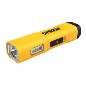 DEWALT BD-DCL183 LED-taskulamppu 1 300 lumenia, IPX4 roiskevesisuojattu, lentokonealumiini, musta