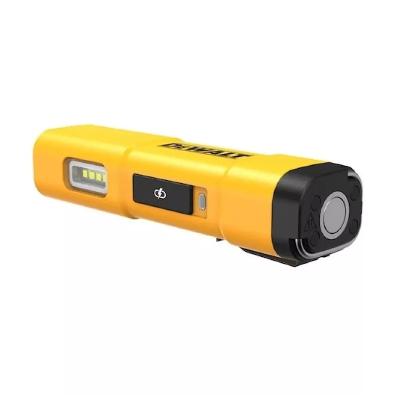 DEWALT BD-DCL183 LED-taskulamppu 1 300 lumenia, IPX4 roiskevesisuojattu, lentokonealumiini, musta