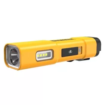 DEWALT BD-DCL183 LED-taskulamppu 1 300 lumenia, IPX4 roiskevesisuojattu, lentokonealumiini, musta
