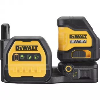 DEWALT ristilinjalaser DCE088NG18, 12/18V (musta/keltainen, ilman akkua ja laturia, vihreät laserlinjat, T STAK -kotelo)