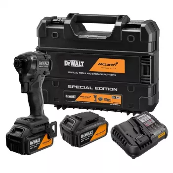 DEWALT DCF86MM2T-QW 18V XR harjaton iskevä ruuvinväännin -sarja 2x4.0Ah akulla, laturilla ja TSTAK-laatikolla