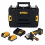 DEWALT DCG404S2T-QW 18V akkukulmahiomakone 125mm harjaton 2x4,0Ah XR Li-Ion akut ja laturi TSTAK-laukku