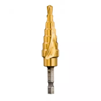DEWALT DT5027-QZ HSS porraspora 4-12 mm, 9 porrasta, TiN-pinnoitettu, kuusikulmainen varsi