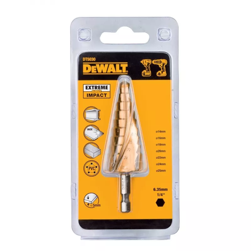 DeWALT DT5030-QZ porraspora 4-12 mm HSS kuusikantavarsi