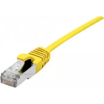 Dexlan Cat. 6A S/FTP (PiMF) ultrahohut halogeeniton kaapeli salpausuojalla, keltainen, 10 m 858713