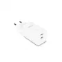 DICOTA 2-porttinen GaN seinälaturi 45W, Dual USB-C, valkoinen