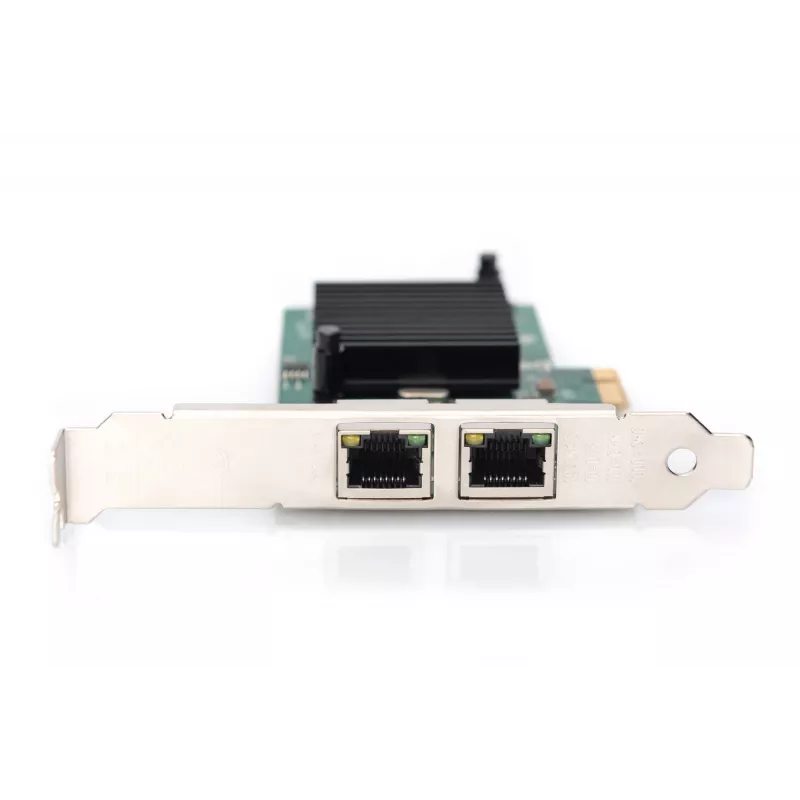 DIGITUS 2-porttinen Gigabit Ethernet -verkkokortti, RJ45, PCI Express, Intel I210-AT -piirisarja (DN-1013-2)