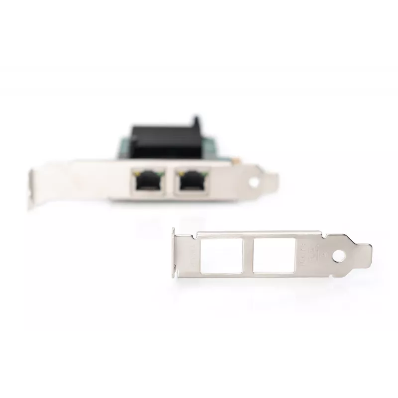 DIGITUS 2-porttinen Gigabit Ethernet -verkkokortti, RJ45, PCI Express, Intel I210-AT -piirisarja (DN-1013-2)