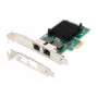 DIGITUS 2-porttinen Gigabit Ethernet -verkkokortti, RJ45, PCI Express, Intel I210-AT -piirisarja (DN-1013-2)