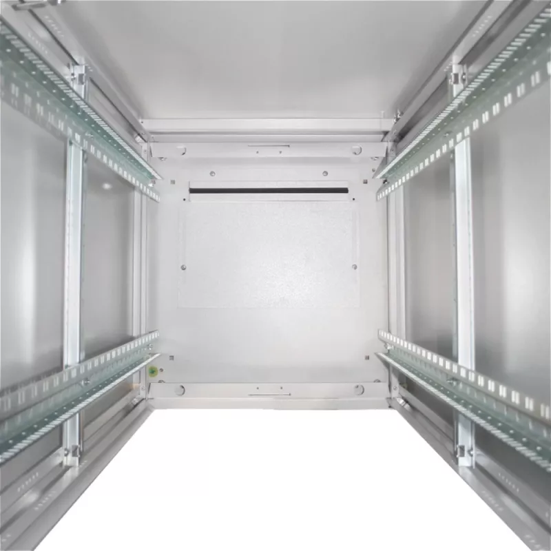 DIGITUS 36HE Unique verkkokaappi 600x600 mm lasiovi harmaa