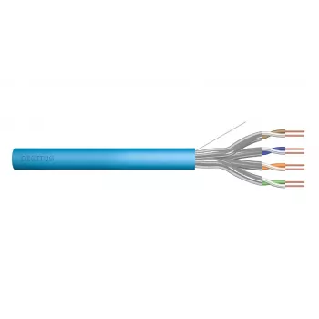 DIGITUS Cat6A -asennuskaapeli U/FTP Dca AWG 23/1 LSOH 500 m sininen rulla
