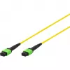 DIGITUS kuitupatch-kaapeli MPO - MPO, OS2 singlemode 9/125 µm, 12 kuitua, 5 m, LSZH, keltainen DK-2966-05