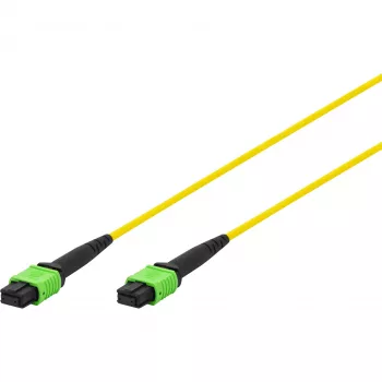 DIGITUS kuitupatch-kaapeli MPO - MPO, OS2 singlemode 9/125 µm, 12 kuitua, 5 m, LSZH, keltainen DK-2966-05