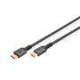 Digitus DisplayPort 2.1 liitäntäkaapeli, 16K, 80 Gbps, 2 m, musta