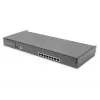 DIGITUS Modular Console 17 inch HD LCD, 8-Port CAT5 KVM, saksalainen näppäimistö