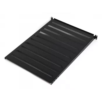 DIGITUS TN-19-550-1U-BK 19 tuuman kiinteä räkkihylly, 1U, 550 mm syvä, 25 kg kuormitus, musta