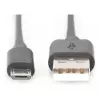 DIGITUS USB 2.0 -kaapeli Type A - Micro B uros/uros 1,8m musta