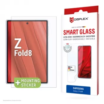 DISPLEX Smart Glass Samsung Galaxy Z Fold8 näytönsuoja - 9H karkaistu lasi, ultrakirkas, kuplaton, Anti-Fingerprint