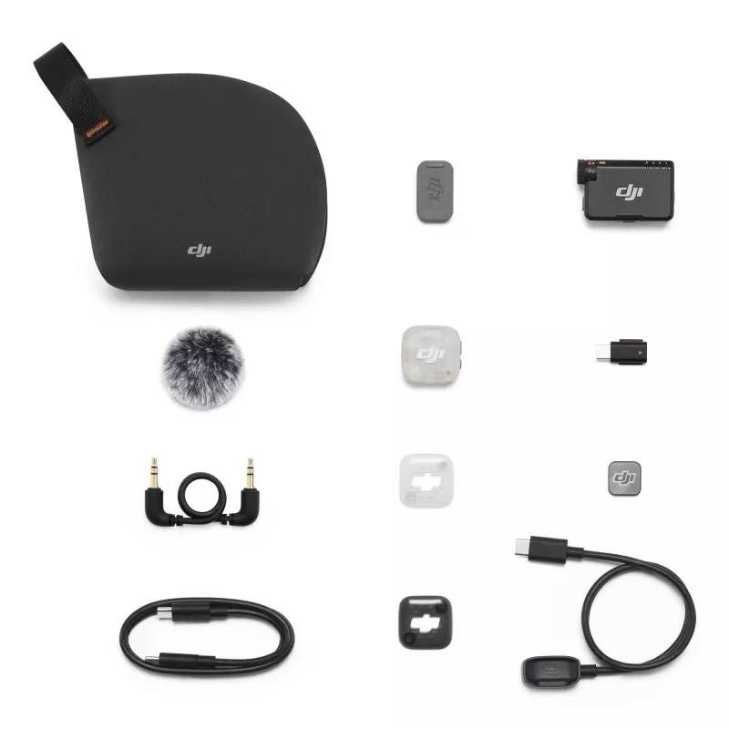DJI Mic Mini 2S (1 TX + 1 RX) mikrofoni