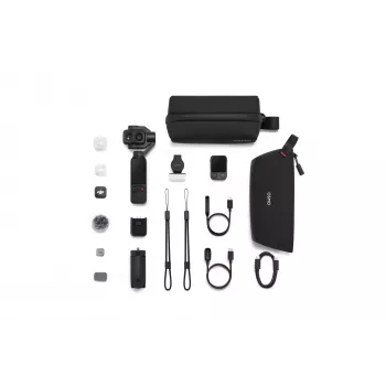 DJI Osmo Pocket 4P Vlog Combo 4K -kamera, musta