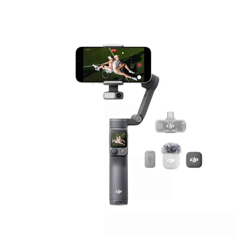 DJI Osmo Mobile 8P Creator Combo älypuhelin gimbal-vakain musta