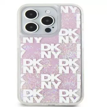 DKNY Apple iPhone 15 Pro Max 6,7 tuuman hardcase Liquid Glitter Multilogo pinkki