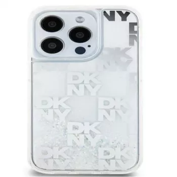 DKNY Apple iPhone 15 Pro Max 6,7 tuuman hardcase Liquid Glitter Multilogo valkoinen