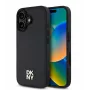 DKNY Apple iPhone 16 Plus PU-nahkakuori Repeat Pattern Stack -logolla, MagSafe-yhteensopiva, musta