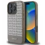 DKNY Apple iPhone 16 Pro Max PU-nahkakuori toistuvalla kuviolla ja alaraidalla, MagSafe, ruskea
