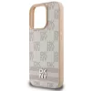 DKNY karokuvio & painettu raita iPhone 16 Pro kuori - pinkki
