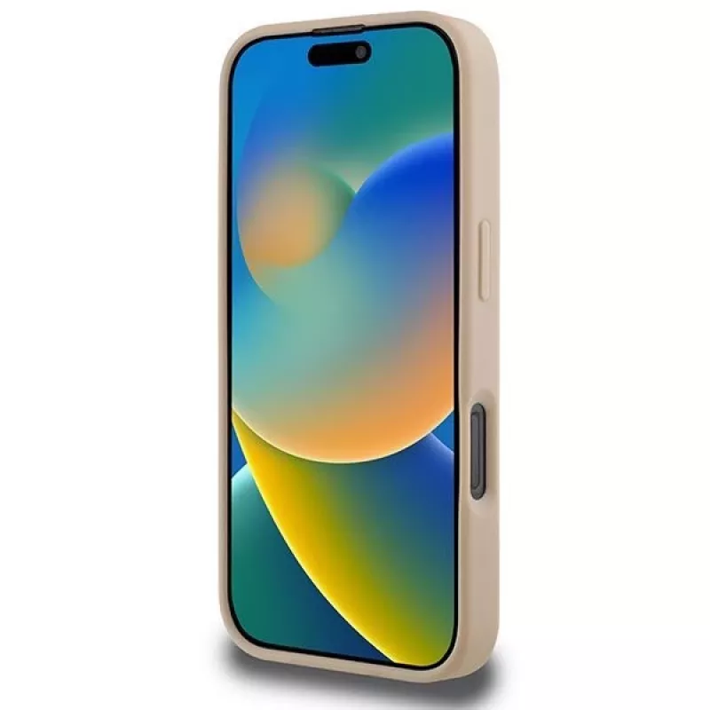 DKNY karokuvio & painettu raita iPhone 16 Pro kuori - pinkki