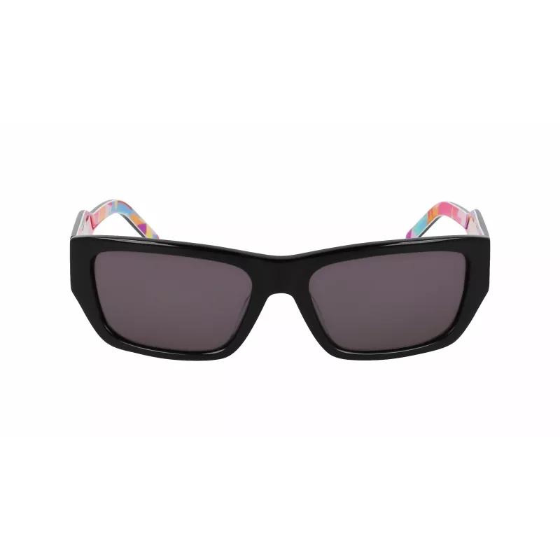 DKNY DK545S-002 naisten suorakaide-aurinkolasit - mustat kehykset harmaa liukuvärilasi 56 mm