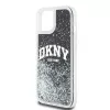 DKNY Liquid Glitter Big Logo iPhone 14/15/13 kuori - musta