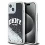 DKNY Liquid Glitter Big Logo iPhone 14/15/13 kuori - musta