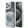DKNY Liquid Glitter Big Logo iPhone 14 Pro Max -kotelo - musta