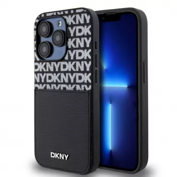 DKNY PU-nahkainen korttitaskukotelo iPhone 14 Pro musta