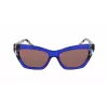 DKNY naisten aurinkolasit DK547S5516425 - havanna-asetaattikehys, ruskeat gradient-linssit, 55 mm