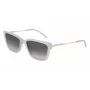 DKNY naisten aurinkolasit DK713S - ruskea havanna suorakaiteen muotoinen kehys ruskeilla gradient-linsseillä - 56 mm lasin leveys