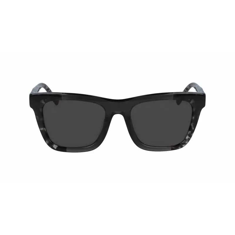 DKNY naisten kulmikkaat aurinkolasit DK529S-001 - musta kehys, harmaat linssit, 53 mm
