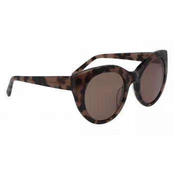 DKNY naisten aurinkolasit DK517S-230 Havana ruskea suorakaiteen muotoinen 52 mm