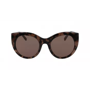 DKNY naisten aurinkolasit DK517S-230 Havana ruskea suorakaiteen muotoinen 52 mm