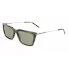 DKNY naisten aurinkolasit DK709S305 - musta asetaattikehys, harmaat polykarbonaattilasit, 55 mm lasin leveys