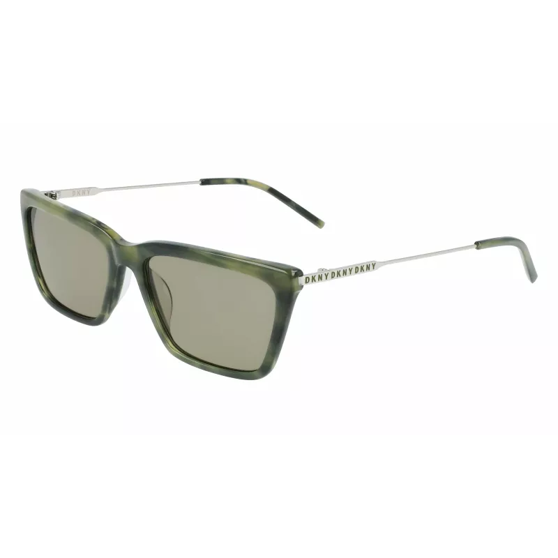 DKNY naisten aurinkolasit DK709S305 - musta asetaattikehys, harmaat polykarbonaattilasit, 55 mm lasin leveys