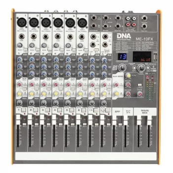DNA PROFESSIONAL DNA ME-10FX audiomikseri - 10 kanavaa USB Bluetooth