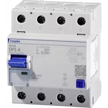 Doepke DFS 4 063-4/0,30-A vikavirtasuojakytkin tyyppi A 63A 300mA 4-napainen 09146901