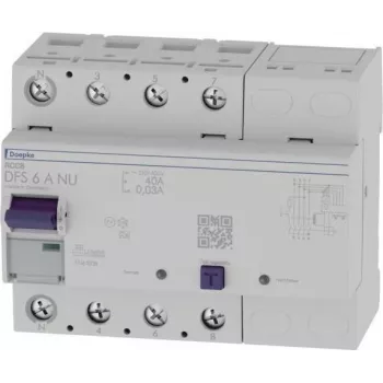 Doepke DFS6 040-4/0.03-A NU vikavirtasuojakytkin (FI-kytkin) 4-napainen 40A 30mA Type A 09134801