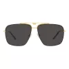 Dolce & Gabbana DG2264-02-87 aurinkolasit miesten kulta kehys harmaat linssit Pilot 61mm